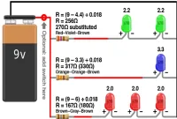 rangkaian led sederhana